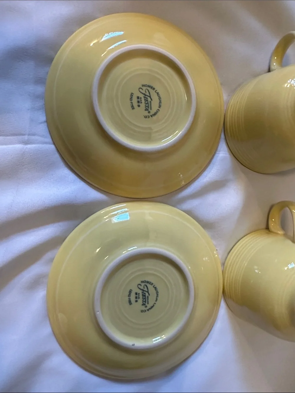 Homer Laughlin Fiesta Yellow Ceramic Set